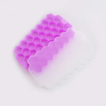 Food Grade Honeycomb Silicone Ice Tray Easy Release Ice Cube Film Reusable Freezer Mould Household Kitchen Drink Frozen Making