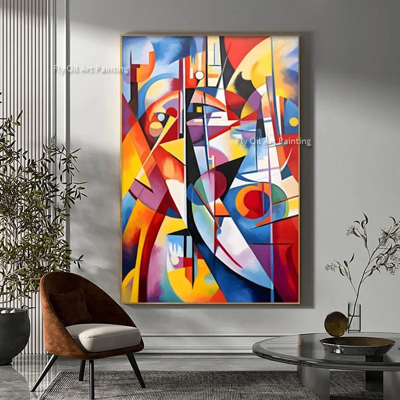 Oil painting Wassily Kandinsky Abstract Canvas Art Paintings Artwork