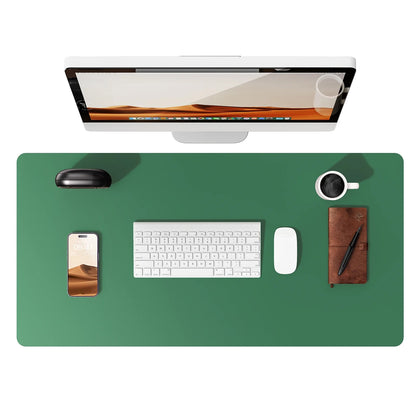 Mouse Pad Office Desk Mat Leather Desk Pad Protector Non-Slip PU Leather Desk Blotter