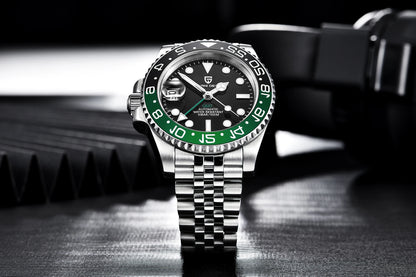 Hulk V3 Version GMT Sapphire Automatic Mechanical Watch Stainless Steel Black/Green