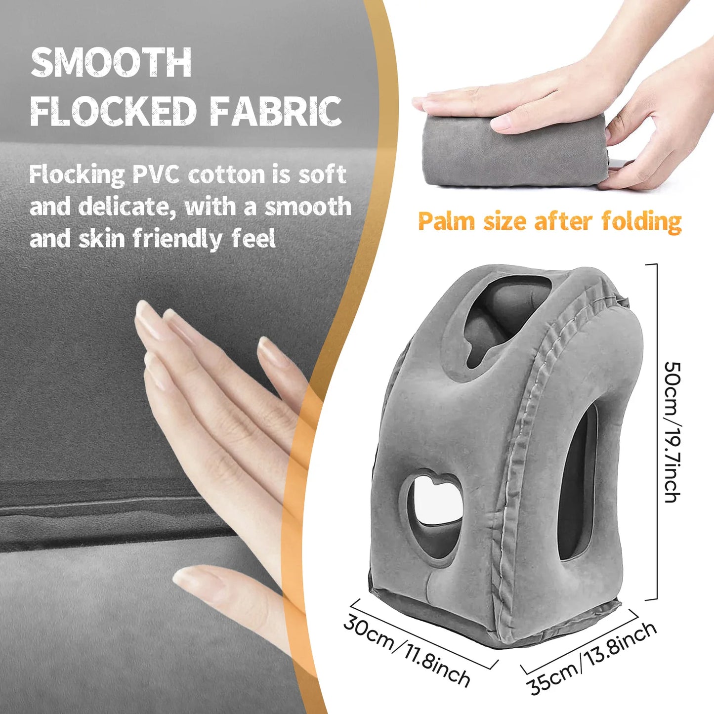 Inflatable Travel Pillow Airplane Pillow Travel Accessories Neck Head Support Airplane Seat