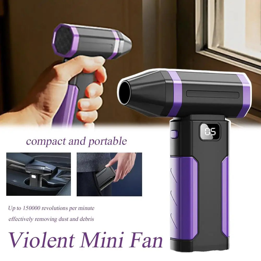 Turbofan Jet Fan Handheld Blower Wind Portable Type-C X8 Turbo Air Blower NEW