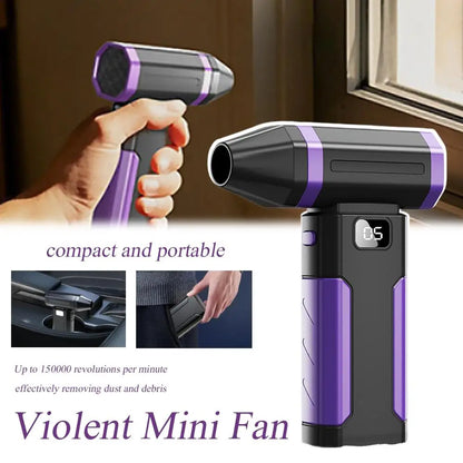 Turbofan Jet Fan Handheld Blower Wind Portable Type-C X8 Turbo Air Blower NEW