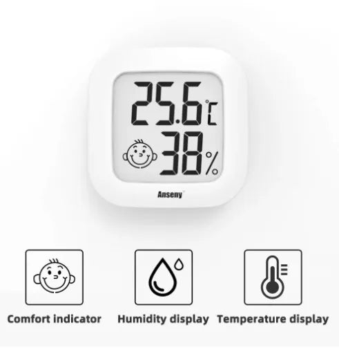 Digital Thermometer Hygrometer Indoor Room Electronic
