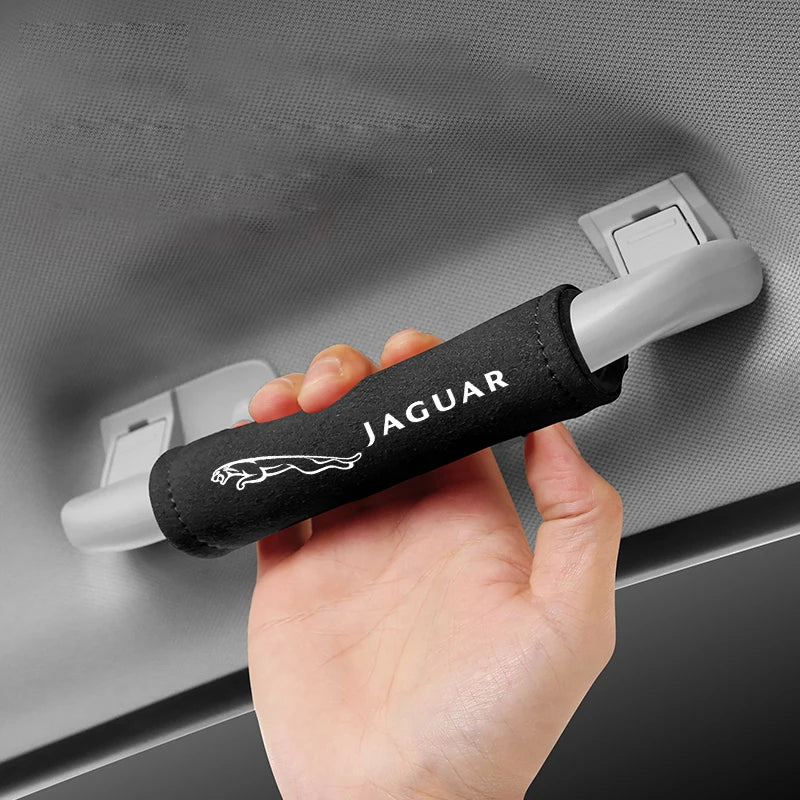 Car Roof Handle Protection Pull Gloves Auto Emblem Accessories For Jaguar X S F XF XE XJ XK XEL XFL XJL XJ6 XJS XKR XFR F-Type