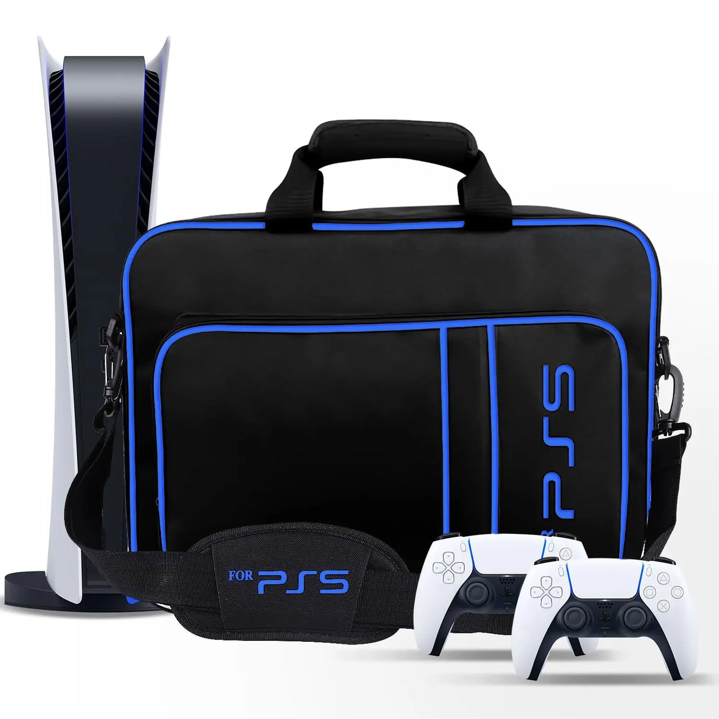 PS5 Travel Case Protective Bag Controllers Game Cards Headset NEW
