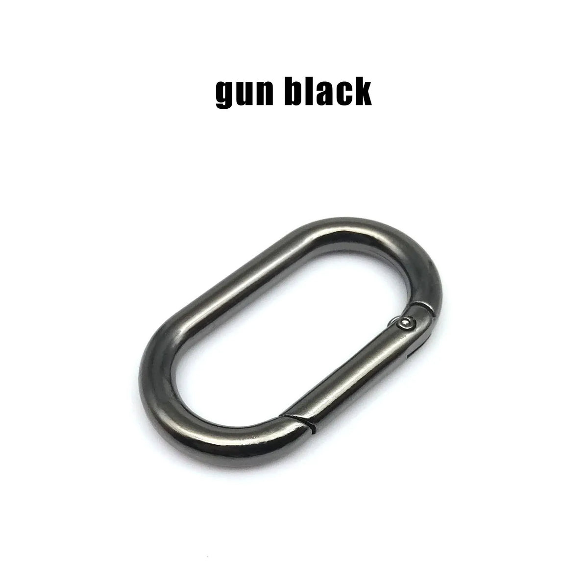 HZYUEGOU Oval Spring O Ring Openable Leather Bag Handbag Strap Buckle Connect Pendant Key Dog Chain Snap Clasp Clip Carabiner