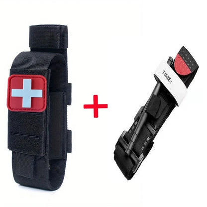 Portable outdoor 2-piece tactical first aid kit, tourniquet, survival kit, medical equipment, outdoor equipment kit,