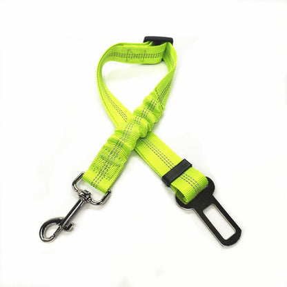 Pet Dog Seat Belt Adjustable Travel Car Safety Harnesses Lead Restraint Reflective Strap