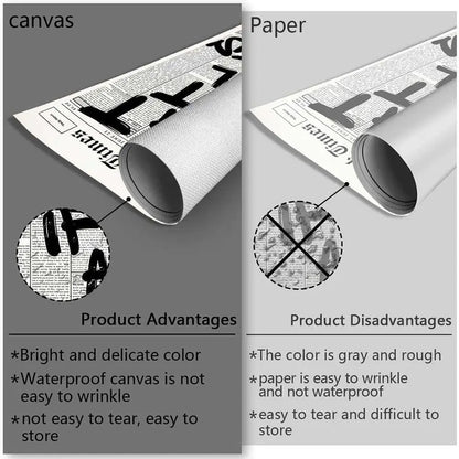 Picasso Painting Calligraphy Canvas Poster: Crease Free Waterproof Durable All Space Wall Decor