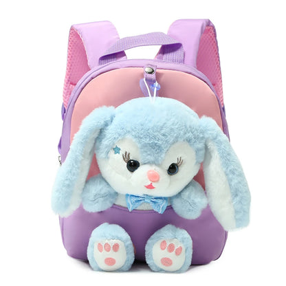 Plush Rabbit Backpack Kids School Bag Cute Cartoon Back To School September