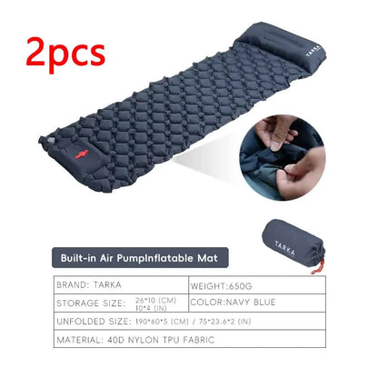 Inflatable Camping Mats Sleeping Pad Outdoor Air Cushion Hiking Picnic