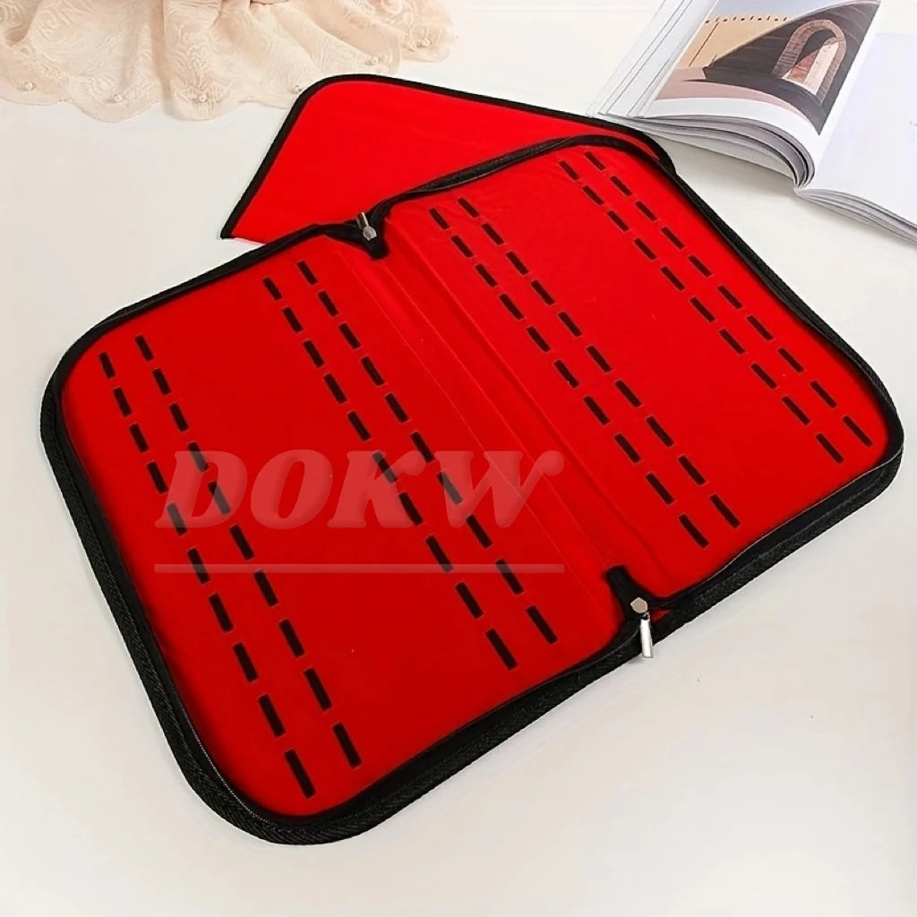 Luxury Portable 20 Compartment Watch Storage Bag Collection Pouch Display Case for Stall Counter Exhibition Watch Box