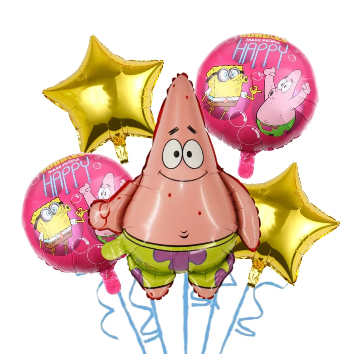 Cartoon SpongeBob Theme Birthday Party Balloon Disposable Tableware Mask Flag Candy Box Backpack Baby Shower party supplies