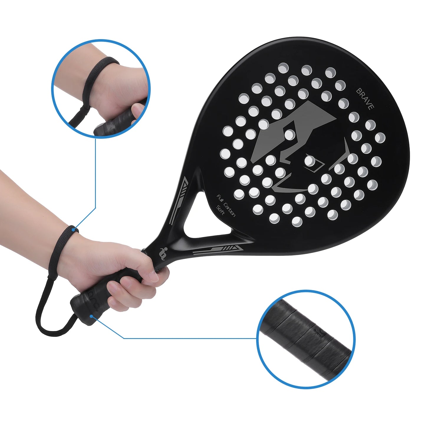 Padel Tennis Rackets Racquets Carbon Fiber EVA Memory PRO
