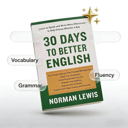 30 DAYS TO BETTER ENGLISH By Norman L. | English Learning Guide