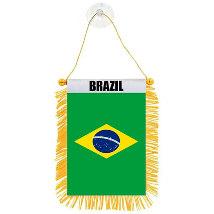 8*12cm Brazil Hanging Pennant Flags Brasil Brazilian 1/10 Mini Flags
