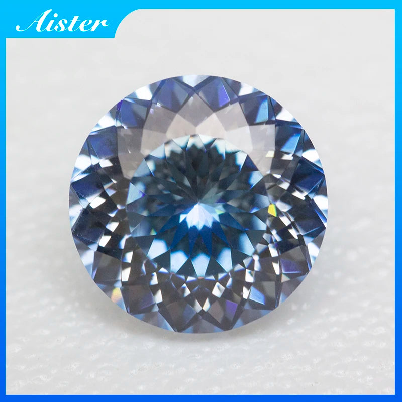 New Colors Round100 Faceted Cut Moissanite Loose Stone Diamond Russian Bird Nest Cut Moissanite Gemstone with GRA Certificate