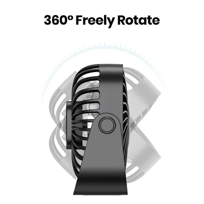 4Inch USB Mini Portable Fan for Room Home Camping Boat