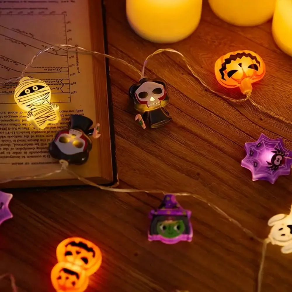 1PC 1.5M10LED/3M20LED Halloween Battery LED String Halloween Decor