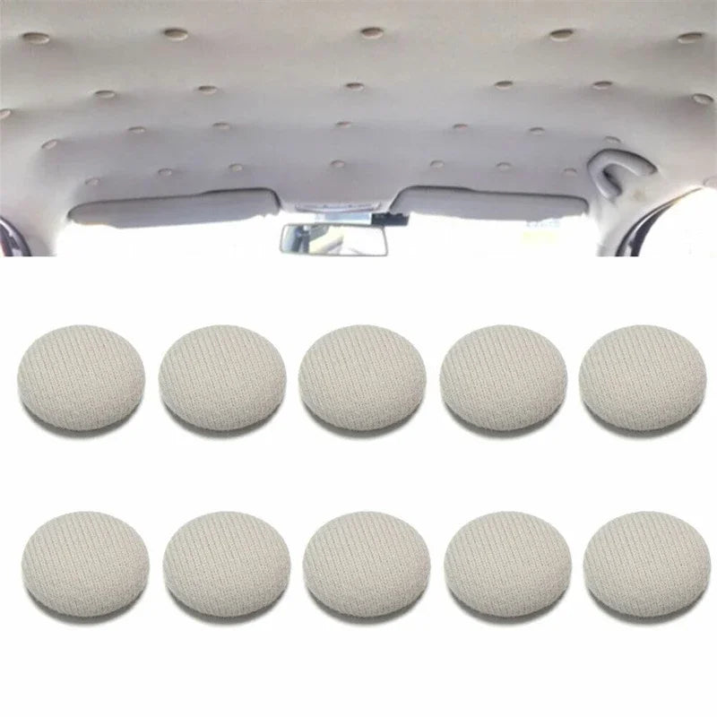 60 Pcs Car Roof Fasteners Roof Cloth Fall Off Repair Buckle Roof Cloth Drooping Fixed Buckle Car Interior Ceiling Flannel