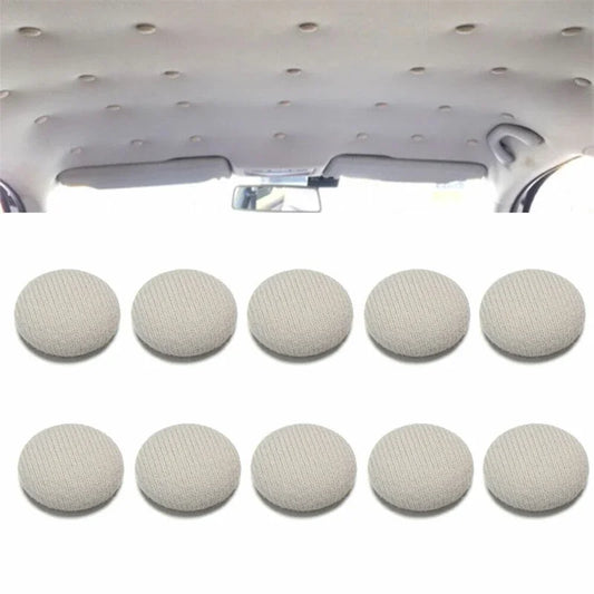 60 Pcs Car Roof Fasteners Roof Cloth Fall Off Repair Buckle Roof Cloth Drooping Fixed Buckle Car Interior Ceiling Flannel