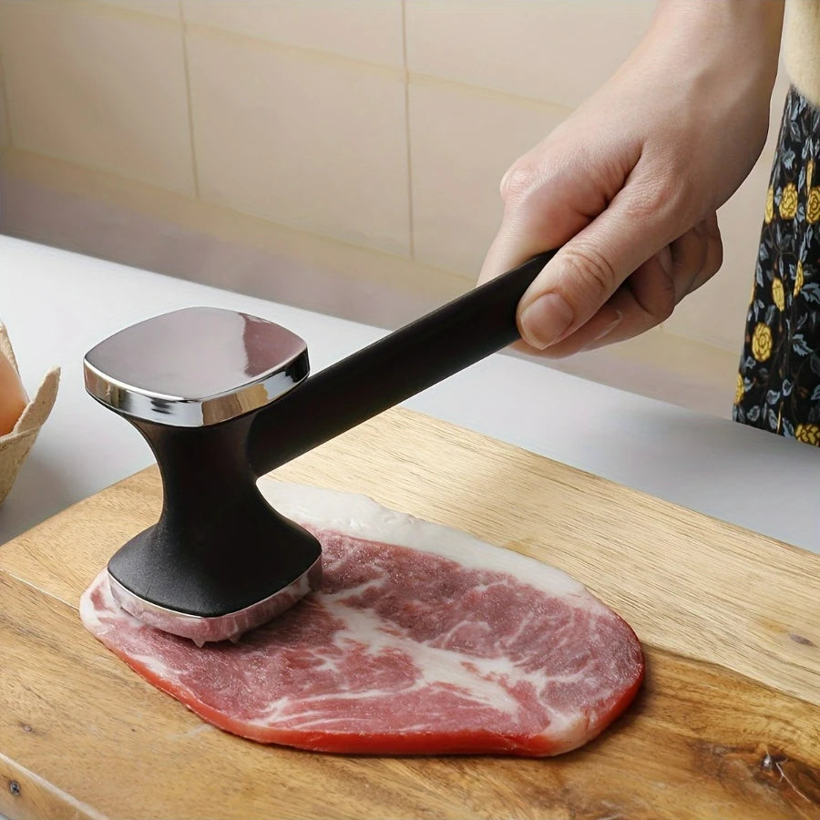 Heavy Duty Kitchen Meat Tenderizer Hammer Stainless Steel Head for Effortless Pounding and Tenderizing Kitchen Gadgets