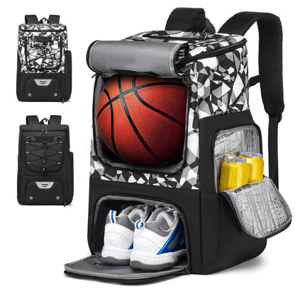Football Backpack Basketball Backpack Outdoor Soccer Storage Bags Sports Shoe Compartment