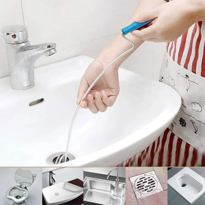 3PCS Drainage Blockage Remover Shower Clean The Sink Snake Bathroom Accessories