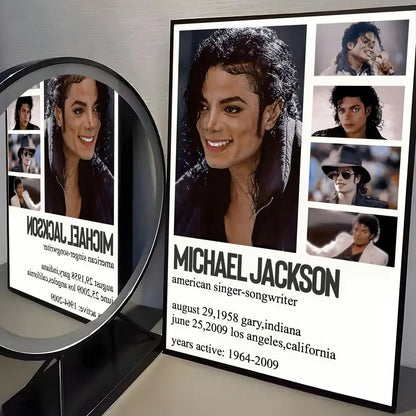 M-Michael J-Jackson Singer Album Poster Room Wall Art Decor Waterproof Stickers For Home Bar Bedroom Decoration