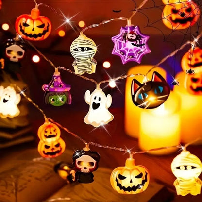 1PC 1.5M10LED/3M20LED Halloween Battery LED String Halloween Decor