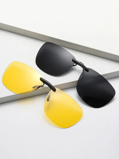 Clip On Sunglasses Polarized Square Unisex UV400 Sun Glasses
