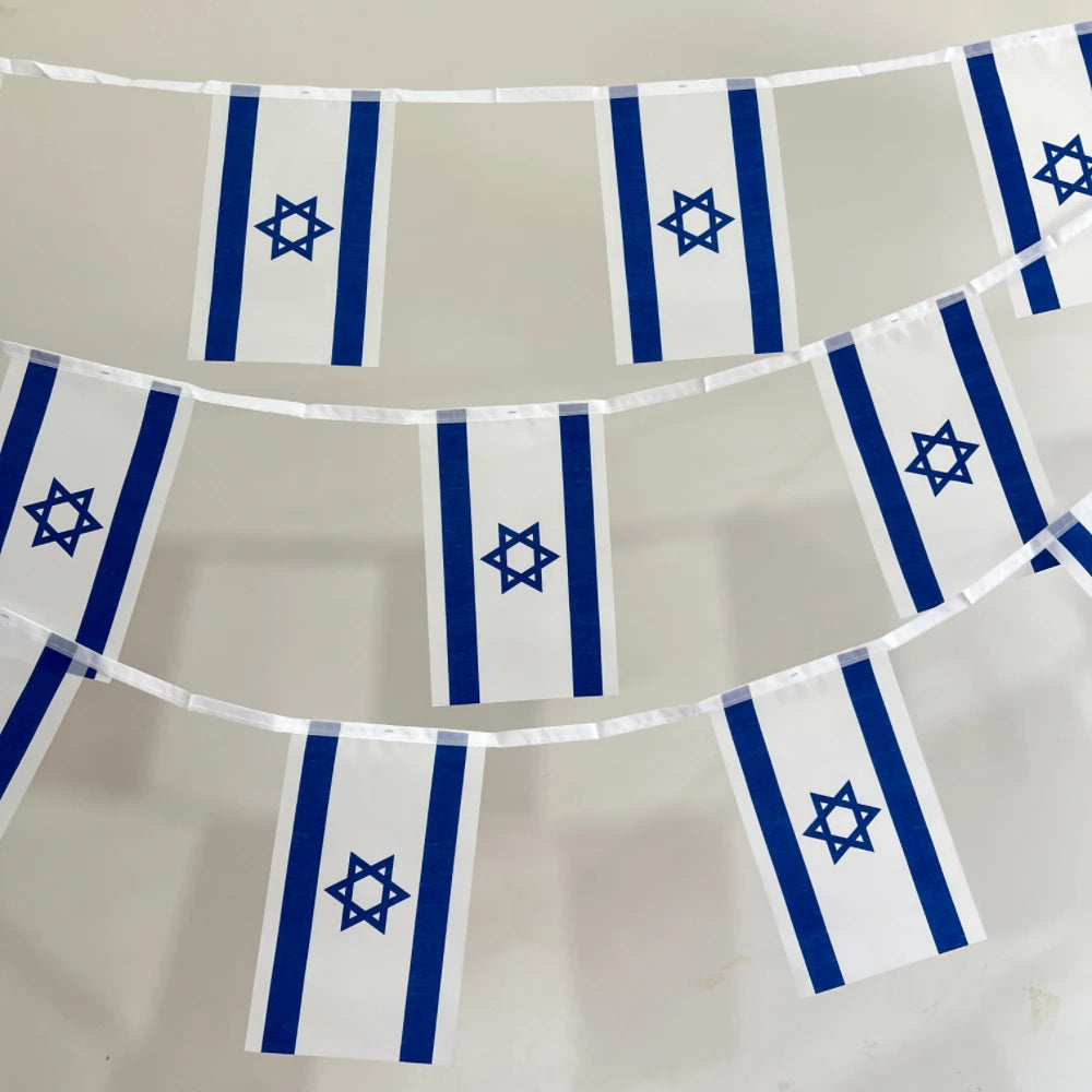 Israel Flags 5 Meters 14X21CM Bunting Banner Flag Israel 20pcs/set