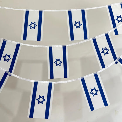 Israel Flags 5 Meters 14X21CM Bunting Banner Flag Israel 20pcs/set