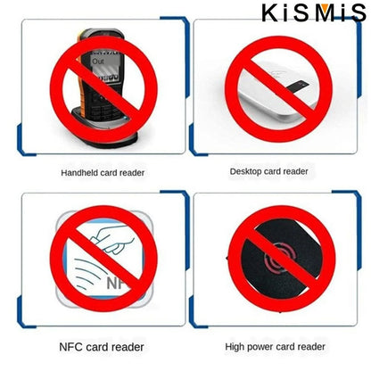 5X Ultrathin Anti Rfid Wallet Blocking Reader Lock Bank Card Holder Credit Card Protection