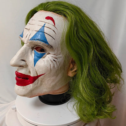 Joker Mask 2024 Movie Latex Clown Halloween Realistic Adult One Size NEW