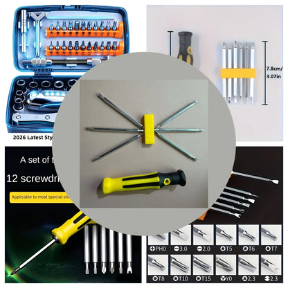 2026 7-in-1 Precision Premium Screwdriver Set – Durable Tools for Repair, Ideal Holiday Desk Gift