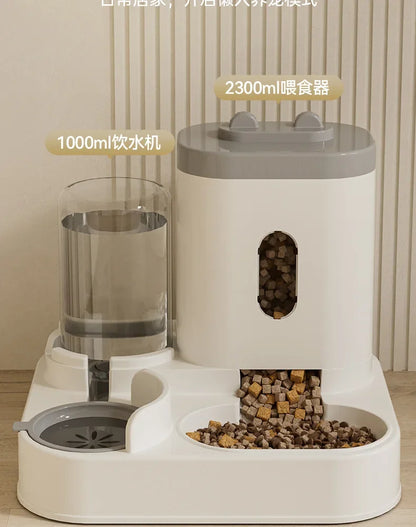 Pet Cat Feeding Water Food Feeder Dispenser multi-functional Dog