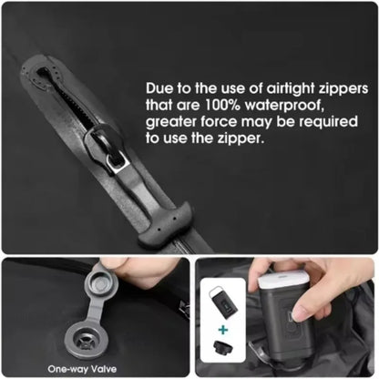 34L Travel Vacuum Bag Folding Clothing Storage with Air Pump