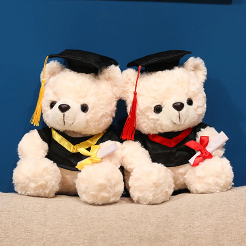 Cute Graduate Dr. Bear Plush Toy Stuffed Bear Kawaii Toys Funny Graduation Gift Home Decor