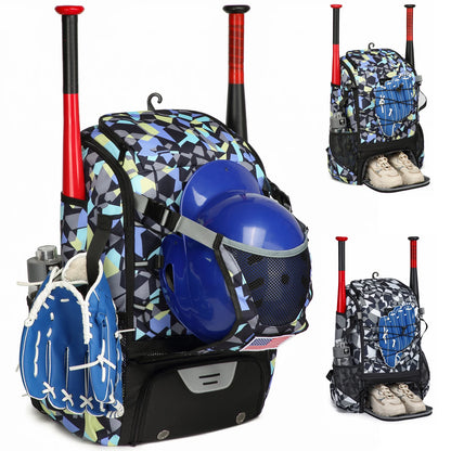 Softball Equipment Bag Baseball Backpack with Shoe Compartment Softball Bag for Youth Large Capacity Sport Baseball Backpack