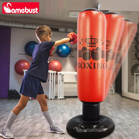 Kids Inflatable Boxing Bag Bounce Back Bag Punching