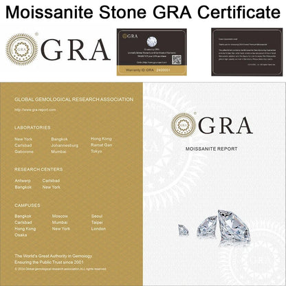 Moissanite Loose Stone VVS1 Emerald Cut Beads Jewelry Making with Certificate