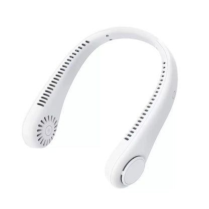 Portable Neck Fan Power Air Cooler USB Rechargeable Electric Fan