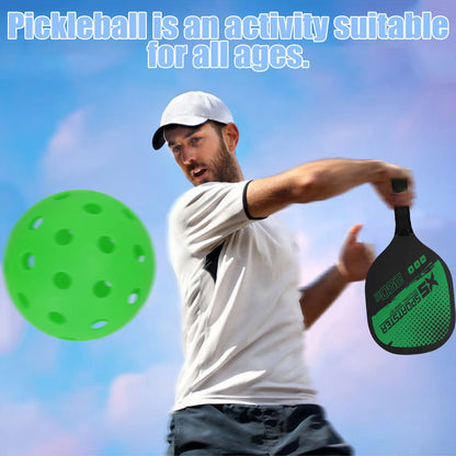 Paddle Set of 2 Rackets & 4 Pickleballs Balls Pickle-Ball Sports Accessory