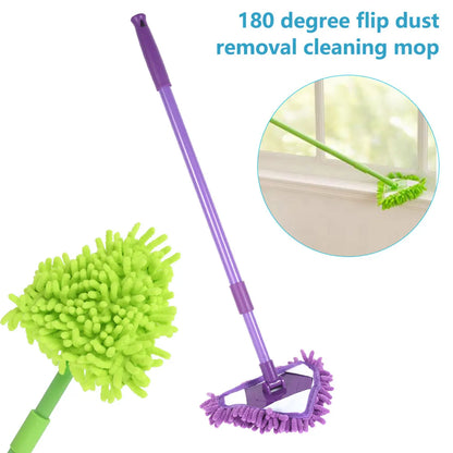 Adjustable Triangle Cleaning Mop with Extendable Handle