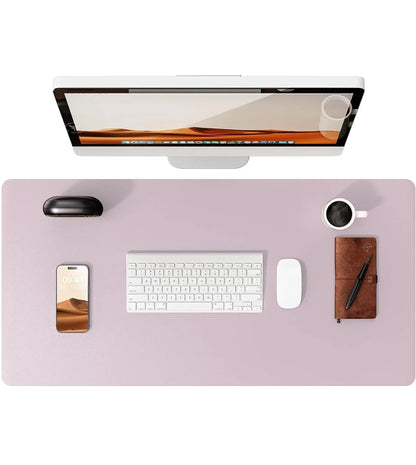 Mouse Pad Office Desk Mat Leather Desk Pad Protector Non-Slip PU Leather Desk Blotter