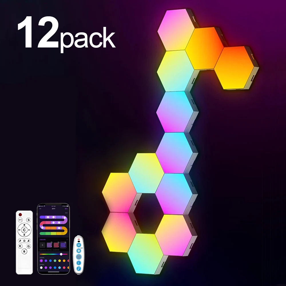 Hexagonal Wall Lamp Color changing Ambient Night Light