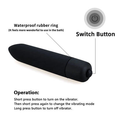 Mini Vibration Dildo Clit Sex Toy Vibrating For Women 9CM