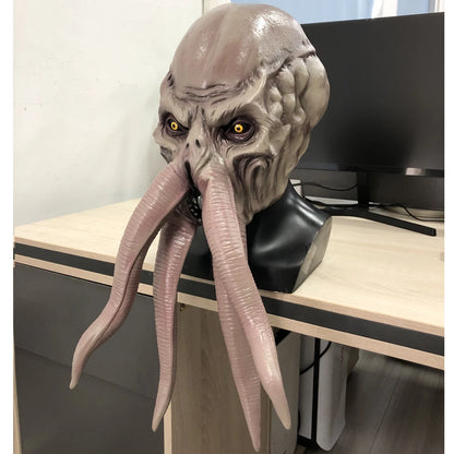 Gate 3 Lllithid Squiddy Mask Cosplay Octopuses Monster Latex Halloween Party